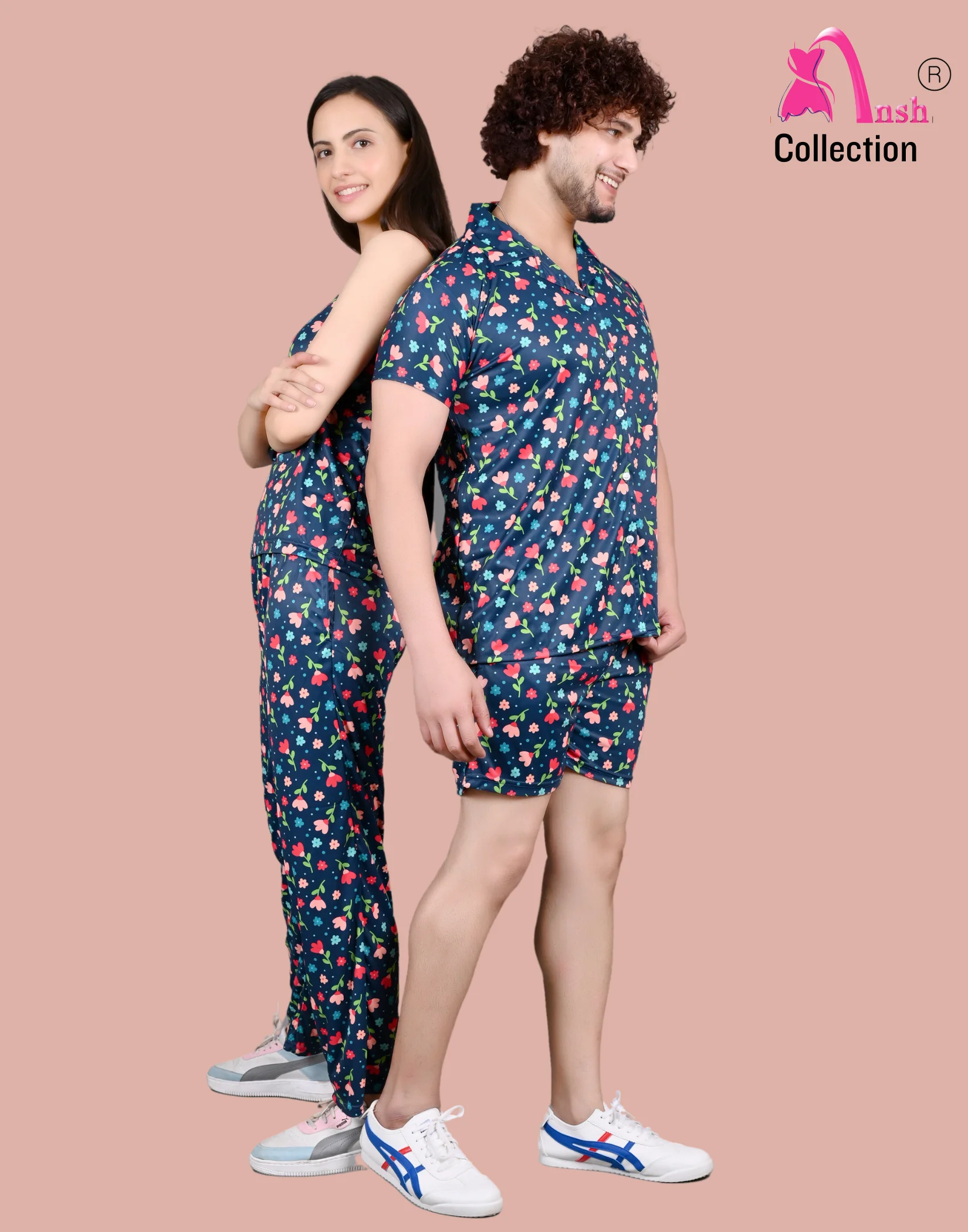 Amazon.com: STJDM Nightgown,Couple Pajamas Set Silk Satin Couples Long  Sleeve Sleepwear Homewear Unisex Pyjamas Plus Size Men-XXXL pinkset :  Clothing, Shoes & Jewelry