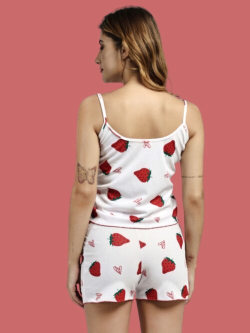 strwaberry print nightwear